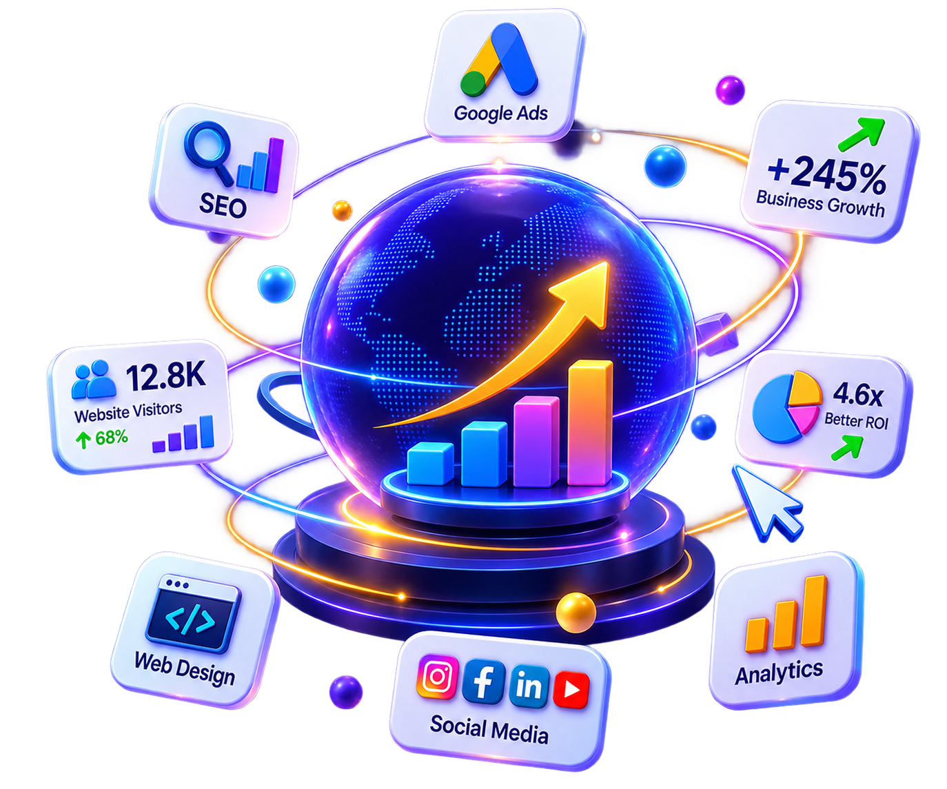 Digital Marketing Growth Animation